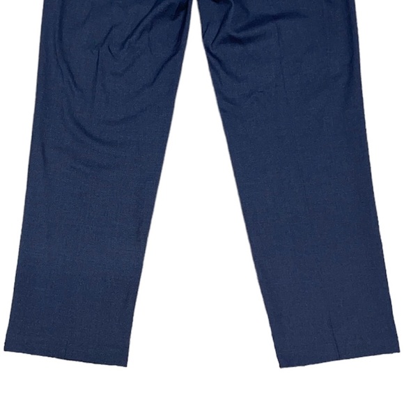 34/30 Haggar Dark Navy Blue Dress Pants Slacks - Picture 3 of 6